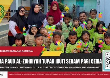Anak-anak PAUD Al-Zuhriyah Ikuti Senam ‘Pagi Ceria’ Dalam Rangka Hari Anak Nasional 2025