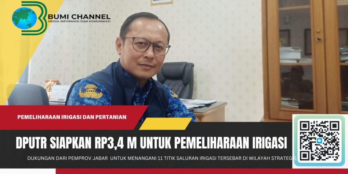 DPUTR Kota Sukabumi Siapkan Anggaran Rp3,4 Milyar Untuk Pemeliharaan Irigasi