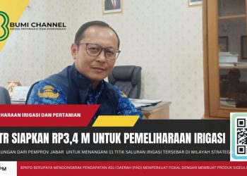DPUTR Kota Sukabumi Siapkan Anggaran Rp3,4 Milyar Untuk Pemeliharaan Irigasi