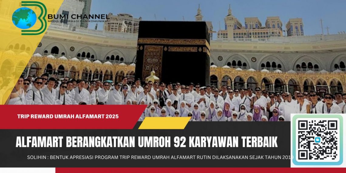 Alfamart Kembali Berangkatkan 92 Karyawan Terbaiknya ke Tanah Suci Makkah