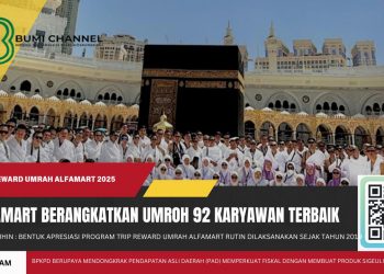 Alfamart Kembali Berangkatkan 92 Karyawan Terbaiknya ke Tanah Suci Makkah