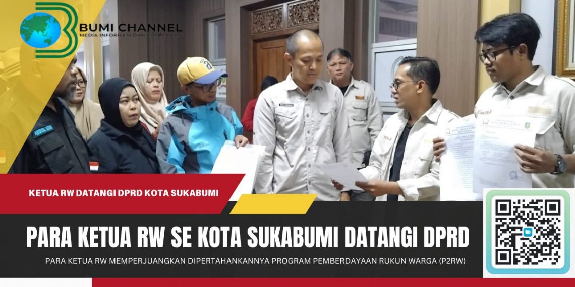 Para Ketua RW Datangi Gedung DPRD Sampaikan Surat Agar Program P2RW Dipertahankan