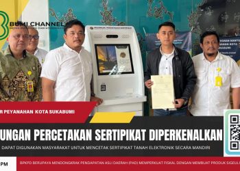 Kantor Pertanahan Kota Sukabumi Perkenalkan Anjungan Percetakan Sertipikat (APS)