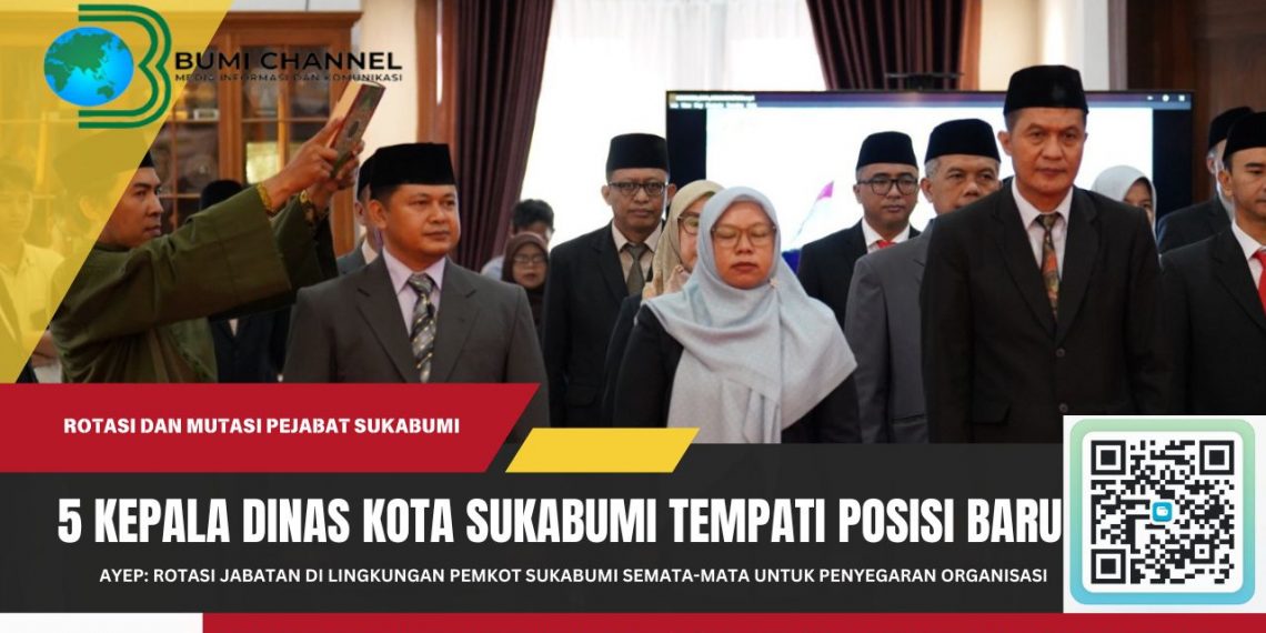 Lima Kepala Dinas di Kota Sukabumi Tempati Posisi Baru