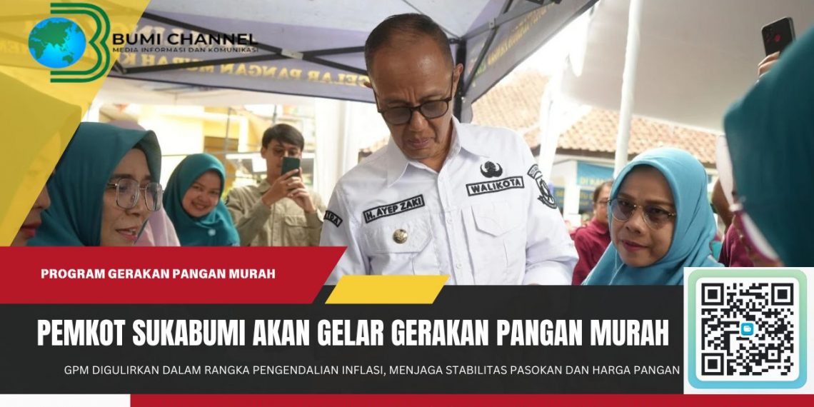 Jaga Stabilitas Pasokan dan Harga Pangan, Pemkot Sukabumi Akan Gelar Gerakan Pangan Murah
