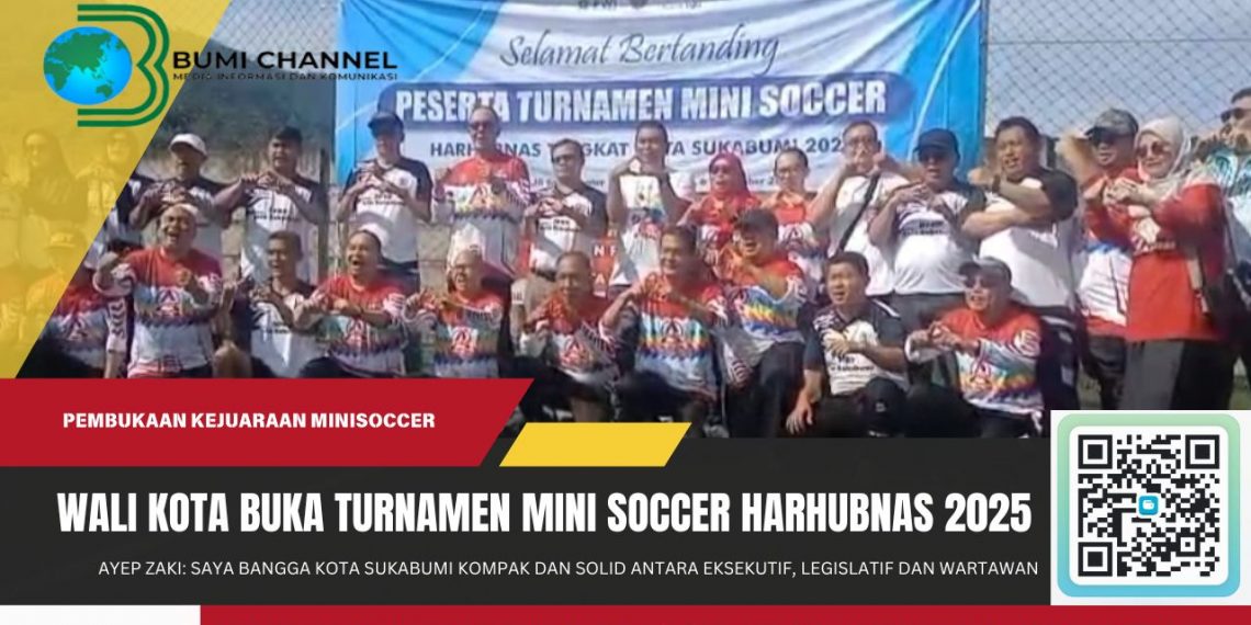 Turnamen Mini Soccer Dalam Rangka Harhubnas 2025 di Kota Sukabumi Resmi Digelar