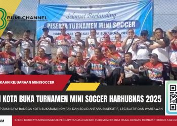 Turnamen Mini Soccer Dalam Rangka Harhubnas 2025 di Kota Sukabumi Resmi Digelar