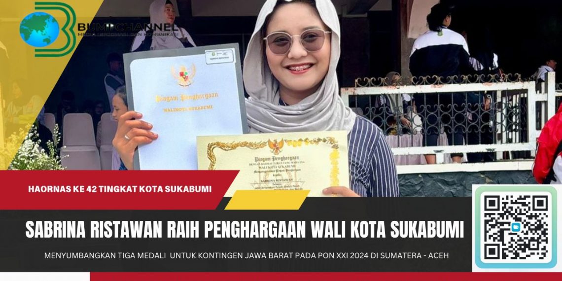 Raih Tiga Medali Cabor Pickle Ball di PON XXI 2024 Lalu, Sabrina Diganjar Penghargaan dari Wali Kota Sukabumi