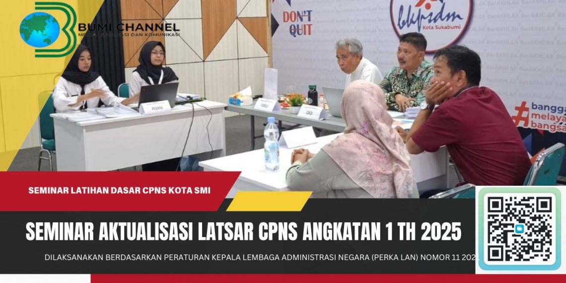 BKPSDM Gelar Seminar Aktualisasi Latsar CPNS Angkatan 1 Pemerintah Kota Sukabumi Tahun 2025