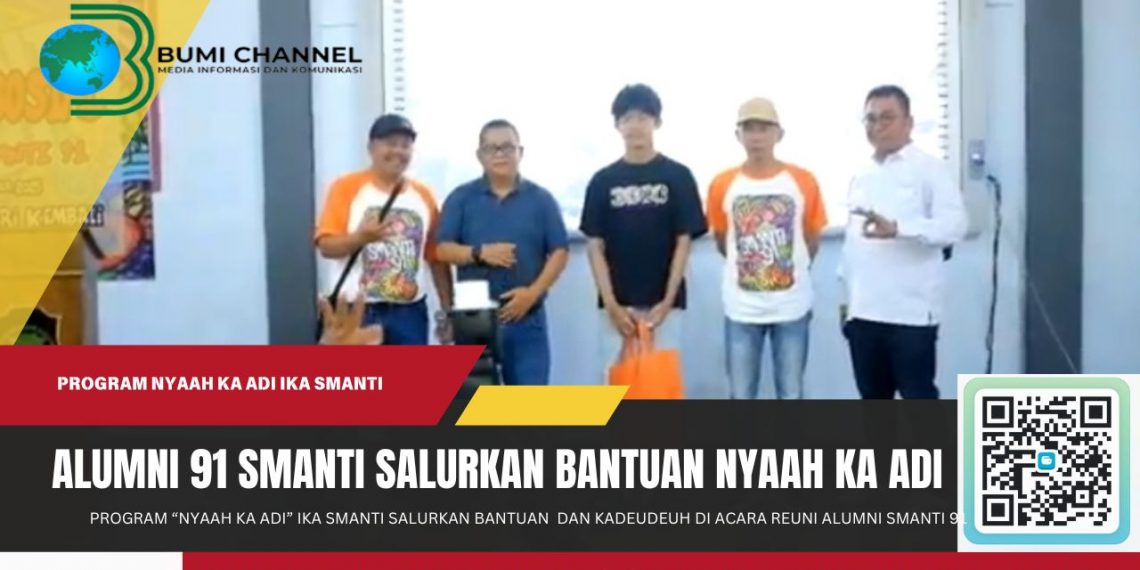 Reuni Alumni Angkatan 1991 SMANTI Sukabumi Berikan Bantuan Program ‘Nyaah ka Adi’