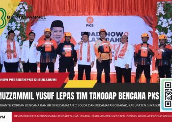 Presiden PKS Al Muzzammil Yusuf Lepas Tim Tanggap Bencana PKS Bantu Korban Bencana di Cisolok dan Cikakak