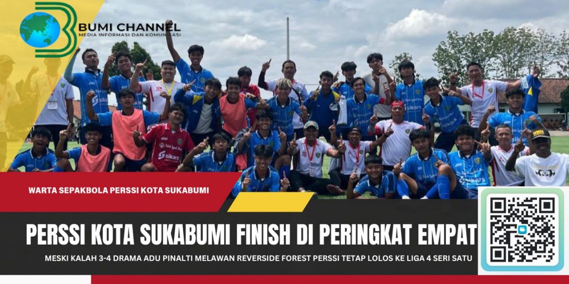 Finish di Urutan ke Empat Perssi Kota Sukabumi Tetap Lolos Liga 4 Seri 1 Jabar
