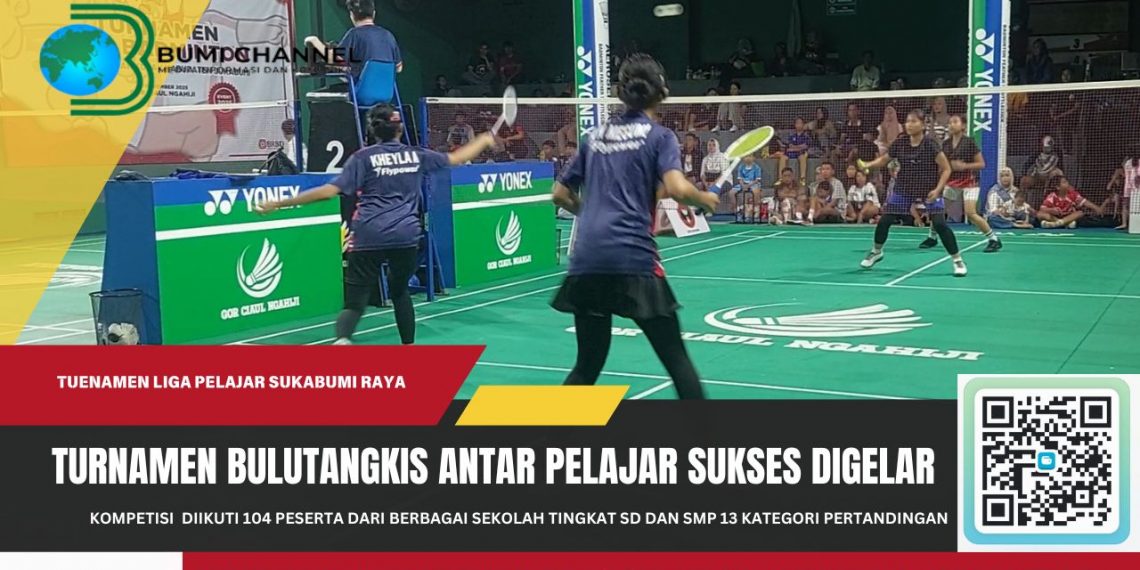 Turnamen Liga Badminton Antar Pelajar SD-SMP se Sukabumi Raya Sukses digelar