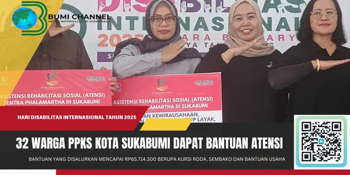 32 Warga PPKS Asal Kota Sukabumi Dapat Bantuan Asistensi Rehabilitasi Sosial (Atensi) dari Kemensos RI