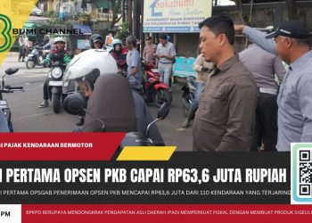 Hari Pertama Operasi Gabungan Penerimaan Opsen PKB Mencapai Rp63,6 Juta dari 110 Kendaraan yang Terjaring