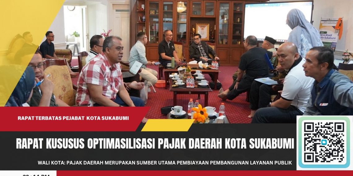 Wali Kota Sukabumi Pimpin Rapat Implementasi Optimalisasi Pajak Daerah