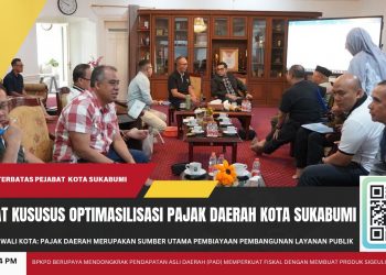 Wali Kota Sukabumi Pimpin Rapat Implementasi Optimalisasi Pajak Daerah