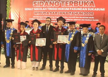 Cetak SDM Unggul di Bidang Hukum, STH Pasundan Sukabumi Wisuda 104 Lulusan