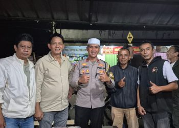 Jamin Keamanan Saat Tarawih, SatSamapta Laksanakan Pengamanan di Masjid At-Tholibin Benteng Kota Sukabumi
