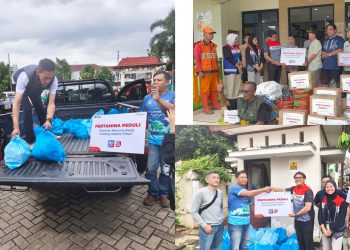 Pertamina Patra Niaga Regional JBB Salurkan Bantuan Untuk Warga Terdampak Banjir di Kelurahan Cawang