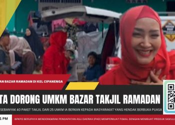 Anita Fajarianti Dorong UMKM Lewat Bazar Takjil Ramadhan di Cipanengah