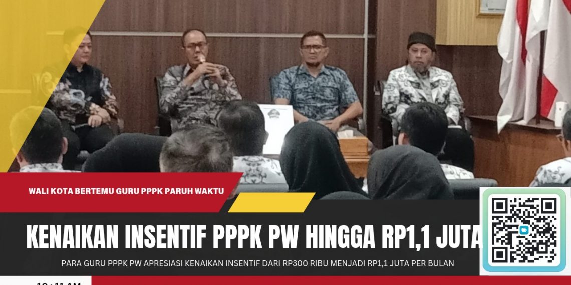Wali Kota Bertemu Guru PPPK Paruh Waktu, Apresiasi Kebijakan Kenaikan Insentif hingga Rp1,1 Juta