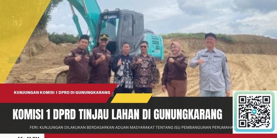 Komisi I DPRD Kota Sukabumi Tinjau Lahan Gunung Karang, Pastikan Isu Perizinan Perumahan Dikaji Ulang