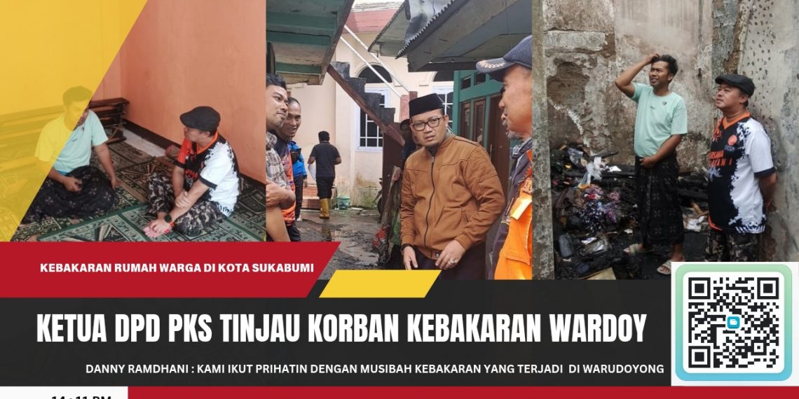 Ketua DPD PKS Kunjungi Rumah Warga di Warudoyong yang Ludes Terbakar Saat Ditinggal Tadarus