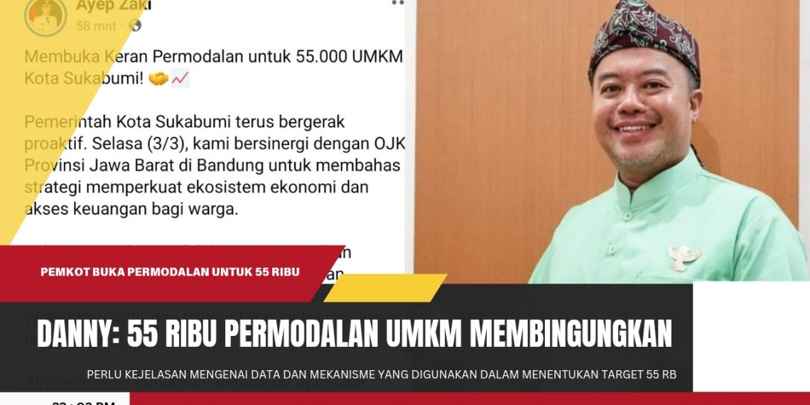Wali Kota Sukabumi Buka Keran Permodalan untuk 55.000 UMKM, DPRD Pertanyakan Dasar Kebijakan
