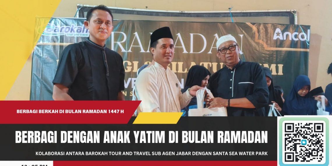 Barokah Tour and Travel Gelar Gathering Sub Agen se-Jawa Barat di Santa Sea Water Park, Berbagi dengan Anak Yatim di Bulan Ramadan