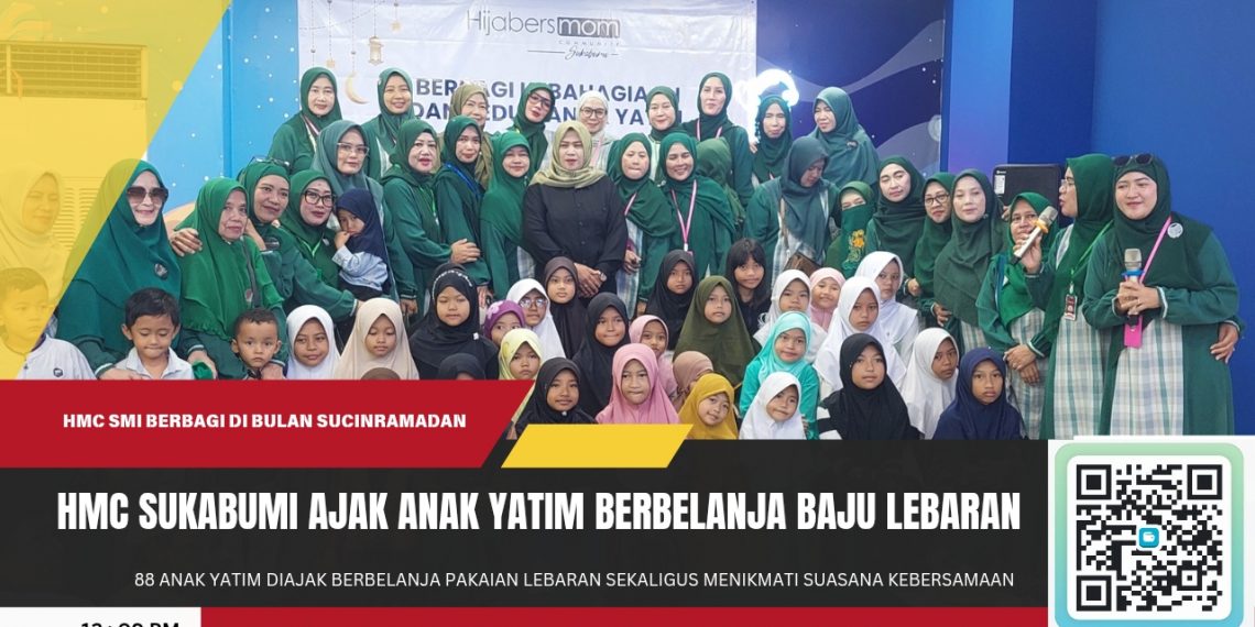 HMC Sukabumi Ajak 88 Anak Yatim Belanja Baju Lebaran di Ramayana