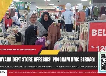 HMC Sukabumi Ajak Anak Yatim Belanja Baju Lebaran di Ramayana, Manajemen Beri Dukungan dan Diskon Khusus