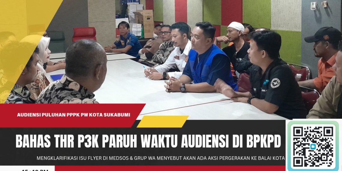 Puluhan P3K Paruh Waktu Kota Sukabumi Audiensi ke BPKPD, Pertanyakan Kejelasan THR