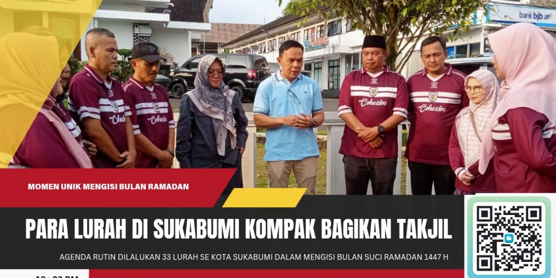 33 Lurah se-Kota Sukabumi Kompak Berbagi Takjil di Depan Balai Kota, Tebar Kepedulian di Bulan Ramadan