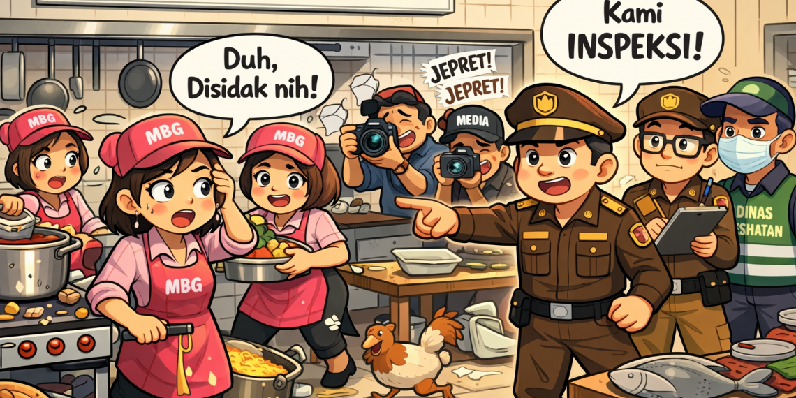 Diduga Langgar SOP Empat SPPG di Kota Sukabumi Dijatuhi Surat Peringatan (SP) Satu
