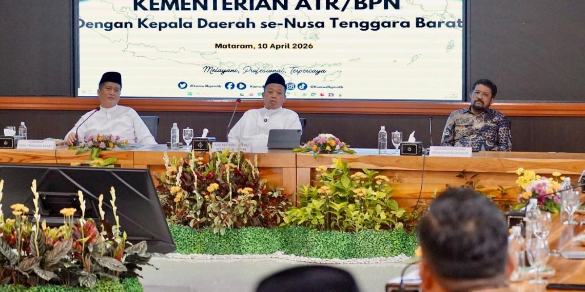 Rakor Bersama Pemda NTB, Menteri Nusron Sebut Integrasi Data Tanah dan Pajak Bisa Dongkrak PAD hingga 300%