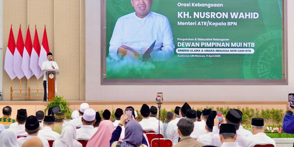 Hadiri Pengukuhan MUI NTB, Menteri Nusron Tekankan Prinsip Kebermanfaatan dalam Pengabdian