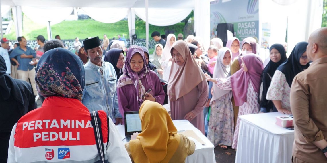 Antusiasme Warga Cianjur Datang ke Pasar Murah Inisiasi Pertamina