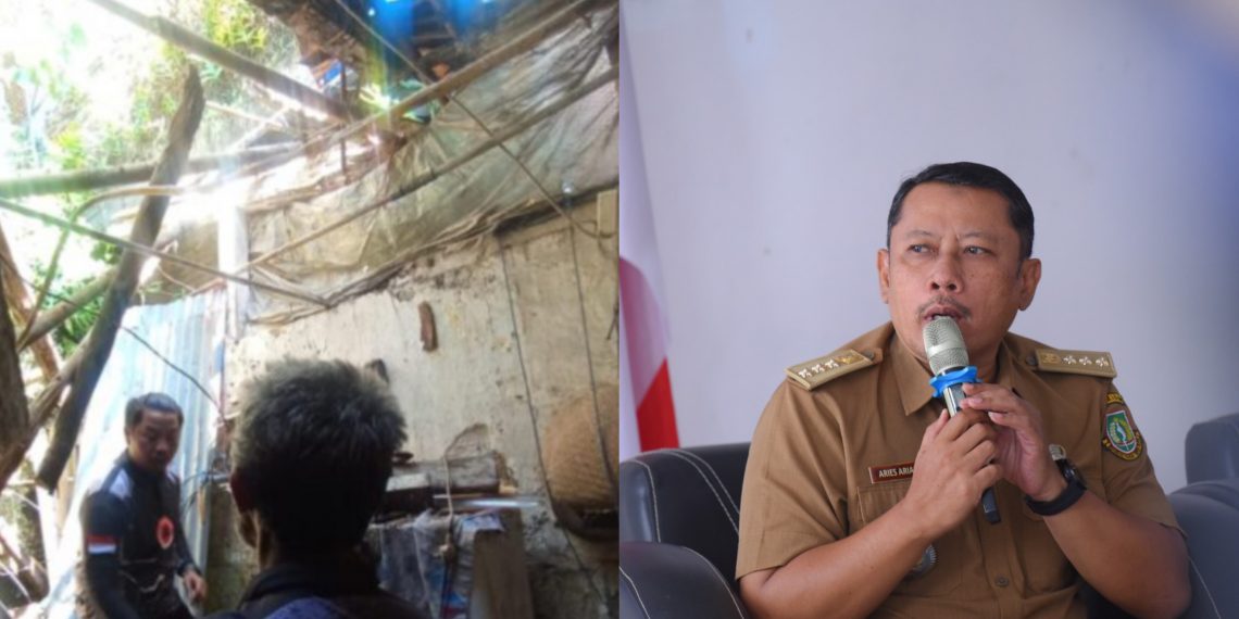 Rumah Roboh di Tipar Ditinjau Dinas PUTR, Camat Citamiang Harap Jadi Prioritas Perbaikan