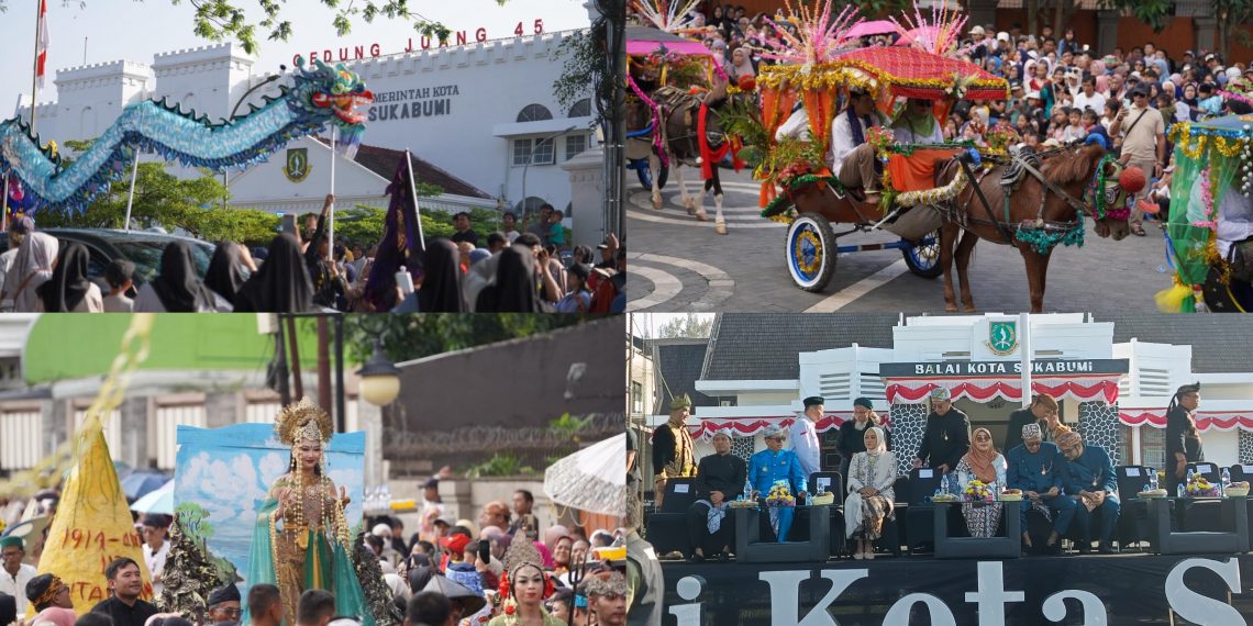Ribuan Warga Padati Puncak HUT ke-112 Kota Sukabumi, Karnaval Budaya Meriahkan Balai Kota