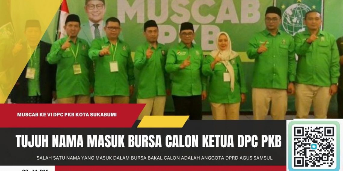 PKB Kota Sukabumi Gelar Muscab ke-6, Tujuh Nama Masuk Bursa Calon Ketua DPC