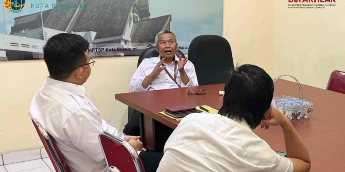 Kantor Pertanahan Kota Sukabumi Bahas PKKPR Non Berusaha Bersama PU dan PTSP