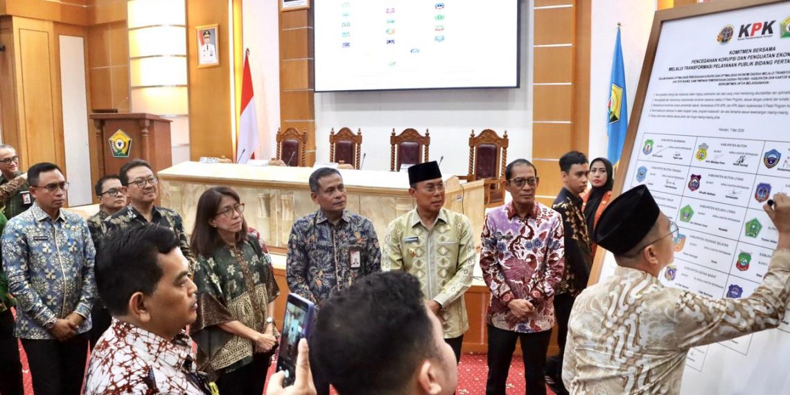 Jalin Komitmen Bersama KPK dan Pemda se-Sultra, Staf Ahli Kementerian ATR/BPN: untuk Peningkatan Kualitas Layanan Pertanahan