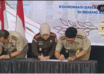 Kepala Kantor Pertanahan Kota Sukabumi Hadiri Penandatanganan PKS BPN dan Kejaksaan se-Jawa Barat
