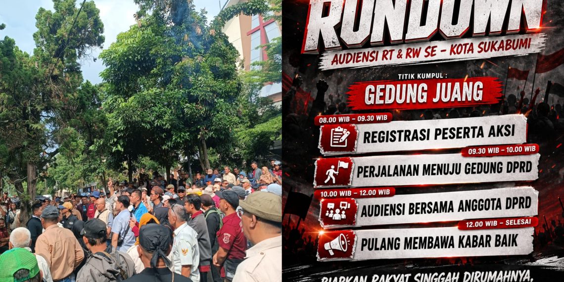 Forum Ketua RT dan RW Geruduk DPRD Kota Sukabumi, Tuntut Insentif Tepat Waktu dan Program P2RW Dilanjutkan