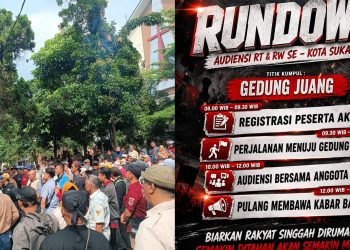 Forum Ketua RT dan RW Geruduk DPRD Kota Sukabumi, Tuntut Insentif Tepat Waktu dan Program P2RW Dilanjutkan