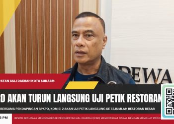 Komisi II DPRD Kota Sukabumi Akan Lakukan Pendampingan Bersama BPKPD Langsung ke Sejumlah Rumah Makan Besar