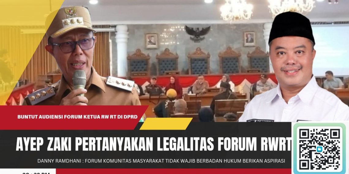 Polemik Legalitas Forum RT/RW Memanas, Ayep Zaki Disorot Balik soal Aspirasi P2RW