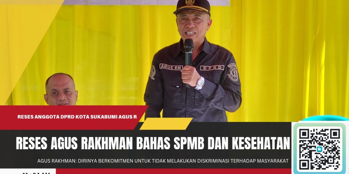 Reses Agus Rakhman Jadi Ajang Serap Aspirasi, Bahas SPMB hingga Layanan Kesehatan