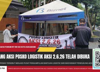 Posko Logistik Aksi 2.6.26 Dibuka, Forum RT/RW Kota Sukabumi Siap Turunkan Ribuan Massa ke Balai Kota